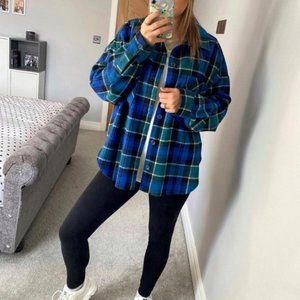 🆕 ZARA PLAID OVERSHIRT JACKET SHACKET | ZARA JACKET